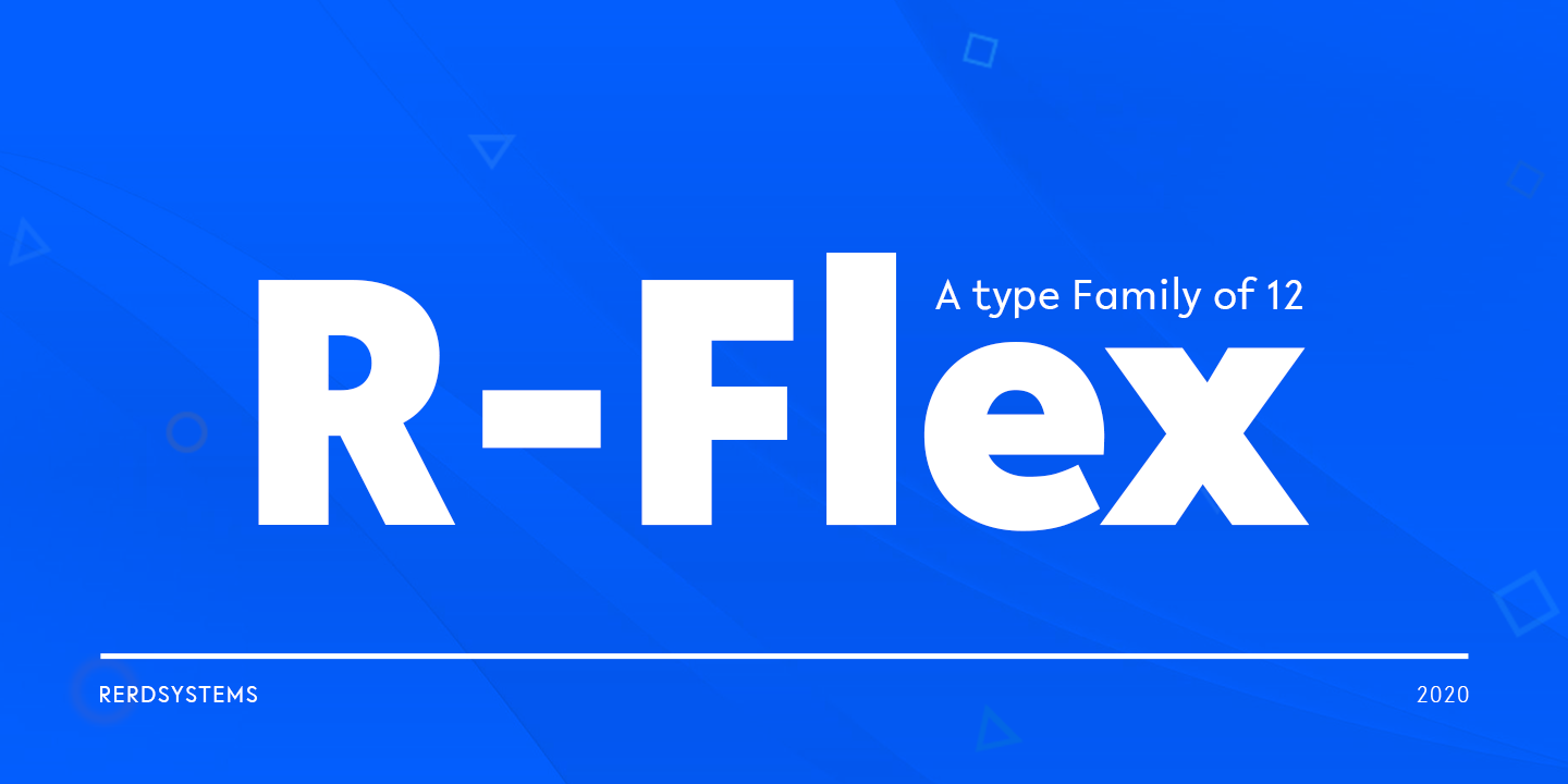 R-Flex Font preview